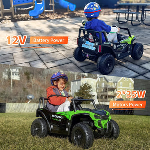 12V Electric Kids UTV Ride-On Toy with Remote Control, LED Lights, and MP3 Player Trend Times 3