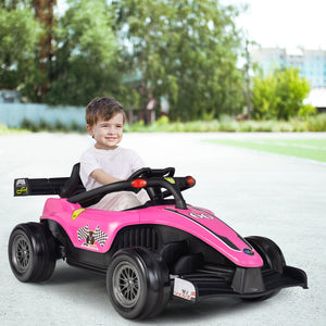 12V Pink Kids Electric Racing Truck with 2 Speeds, Remote Control, MP3, and Lights Trend Times 3