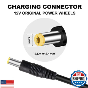 12V Battery Charger for Kids Ride-On Toy Cars Compatible with Wrangler SU Models Trend Times 1