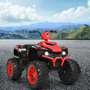 12V Kids Electric 4-Wheeler ATV Ride-On Quad with 2 Speeds and LED Lights Red Trend Times 1