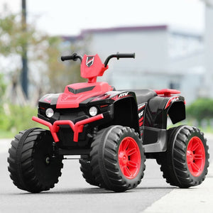12V Kids Electric 4-Wheeler ATV Ride-On Quad with 2 Speeds and LED Lights Red Trend Times 3