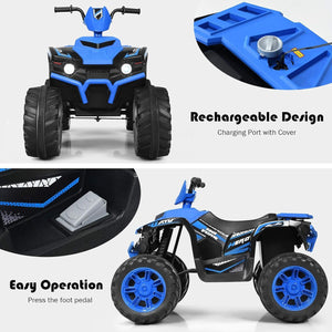 12V Kids Electric 4-Wheeler ATV with Music and Realistic Driving Features Trend Times 3