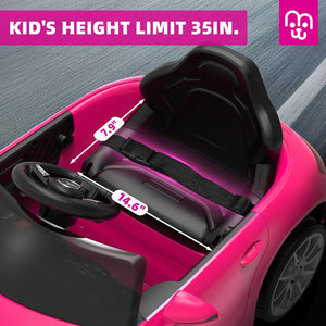 12V Kids Electric Ride-On Car with Remote Control Bluetooth USB Music Player 3.1M Trend Times 6