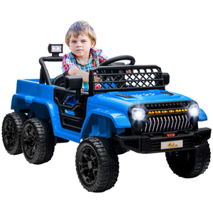 12V Kids Electric Car with 2WD/4WD Switch, Remote Control and Blue Lights Trend Times 2