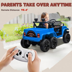 12V Kids Electric Car with 2WD/4WD Switch, Remote Control and Blue Lights Trend Times 6