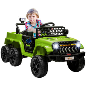 12V Kids Electric Car with Switchable 2WD/4WD and Remote Control Green Trend Times 0