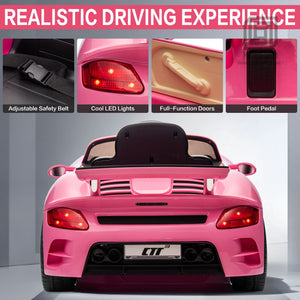 12V Kids Electric Ride-On Car with Parent Remote Control, Dual Motors, Lights, and MP3 Player Trend Times 3
