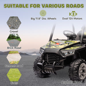 12V Kids Electric Ride-On Car with Parent Remote Control and Spring Suspension Trend Times 4