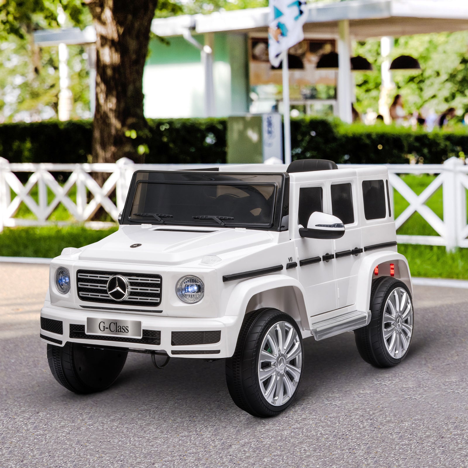 12V Kids Electric Ride-On Car with Remote Control, Headlights, Music, Suspension, and Storage Compartment Trend Times 1
