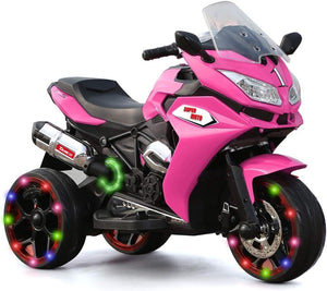 12V Electric Kids Motorcycle Pink 3-6 Years 3.5 km/h Adjustable Size 43-55 Inch Trend Times Variant 0
