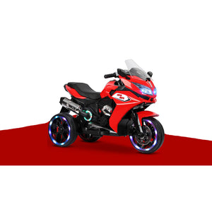12V Kids Electric Ride-On Motorcycle with 3 Light-Up Wheels Trend Times 22