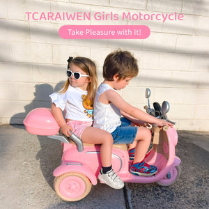 12V Electric Kids 3-Wheeler Ride-On Motorcycle Tricycle 2-Seater with Remote Control Trend Times 5