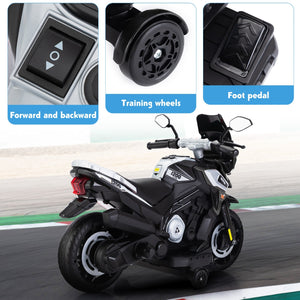 12V Battery-Powered Kids Electric Ride-On Motorcycle with Music Trend Times 3