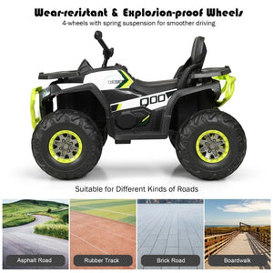 12V Kids Electric Ride-On 4-Wheeler ATV Toy Car with 2 Speeds and LED Lights Trend Times 9