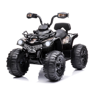 12V Kids Electric Ride-On ATV 4-Wheeler Quad Car with MP3 and LED Lights Black Trend Times 9