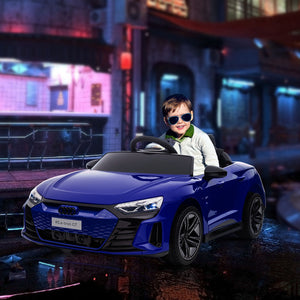 12V Kids Electric Ride-On Car Licensed Audi RS e-tron GT Dark Blue Trend Times 0