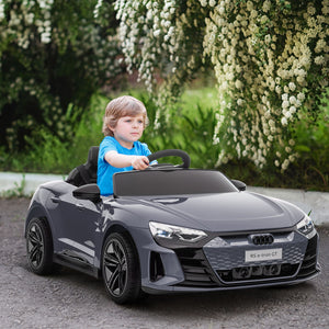 12V Kids Electric Ride-On Car Licensed Audi RS e-tron GT Gray Trend Times 8