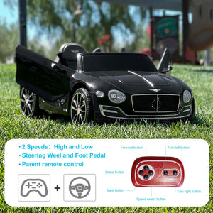 12V Kids Electric Ride-On Car with Remote Control Licensed Bentley Style Toy Trend Times 11