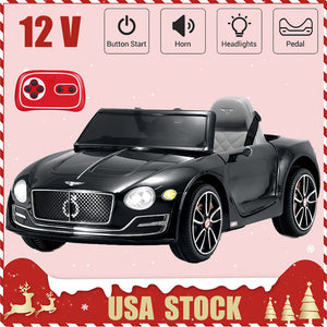 12V Kids Electric Ride-On Car with Remote Control Licensed Bentley Style Toy Trend Times Variant 0