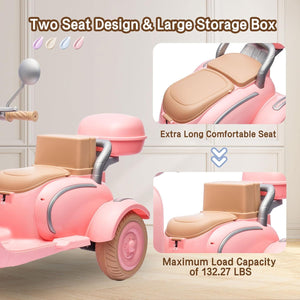 12V Kids Electric Ride-On Tricycle Motorcycle with Bluetooth and LED Lights Trend Times 19