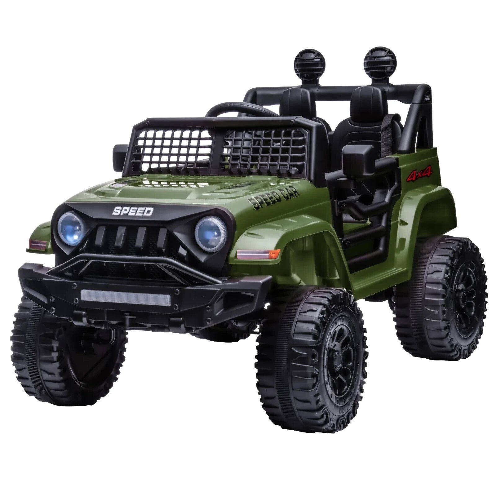 12V Kids Electric Ride-On Truck with Remote Control, Bluetooth, and MP3 Player - Green Trend Times 0