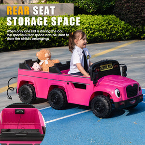 12V Kids Electric 2-Seater School Bus Ride-On Toy Car with Remote Control and LED Lights Trend Times 5