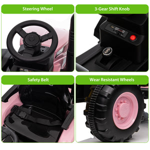 12V Kids Electric Ride-On Tractor with Trailer and Remote Control Toy Car for Toddlers Trend Times 5