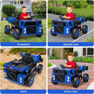 12V Electric Kids Ride-On Dump Truck Construction Vehicle with Remote Control Trend Times 11