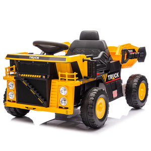 12V Kids Ride-On Dump Truck with Remote Control, Speeds 1.2-3.1 MPH, Toy for Ages 3-5 Trend Times 10