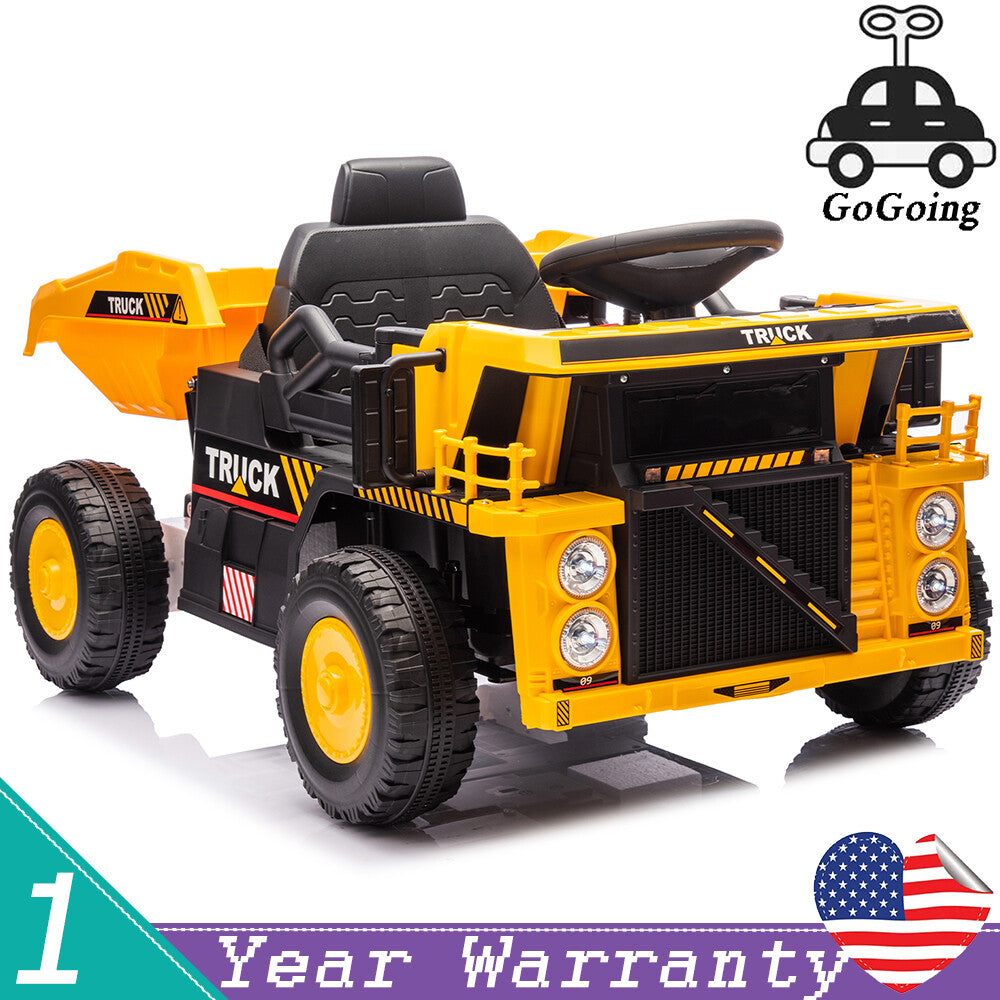 12V Kids Ride-On Dump Truck with Remote Control, Speed 1.24-3.11 MPH, Toy for Ages 3-5 Trend Times 0