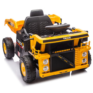 12V Kids Ride-On Dump Truck with Remote Control, Speed 1.24-3.11 MPH, Toy for Ages 3-5 Trend Times 6
