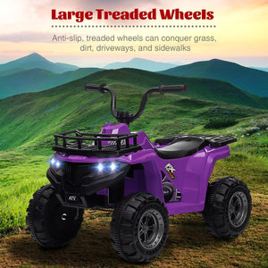 12V Kids Electric Ride-On 4-Wheeler ATV Quad with LED Lights and 1.8 MPH Speed Trend Times 5