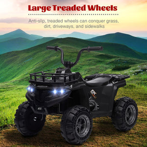 12V Kids Electric Ride-On 4-Wheeler ATV Quad with LED Lights and 1.8 MPH Speed Trend Times 5