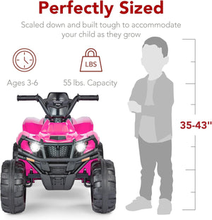 12V Kids Electric Ride-On 4 Wheeler ATV Quad Car Toy with Bluetooth Audio, 2.4 MPH Trend Times 5