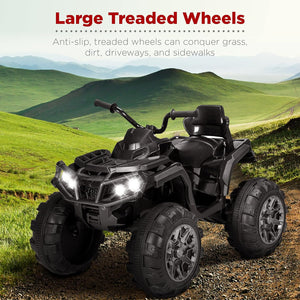 12V Kids Electric Ride-On ATV 4-Wheeler Quad Car Toy with Bluetooth Audio 3.7 MPH Trend Times 2
