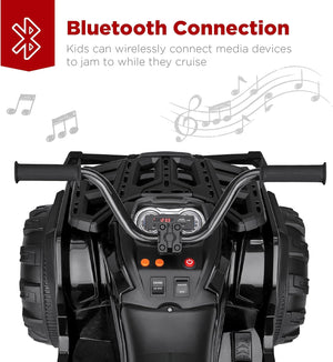 12V Kids Electric Ride-On ATV 4-Wheeler Quad Car Toy with Bluetooth Audio 3.7 MPH Trend Times 3