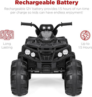 12V Kids Electric Ride-On ATV 4-Wheeler Quad Car Toy with Bluetooth Audio 3.7 MPH Trend Times 5
