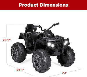 12V Kids Electric Ride-On ATV 4-Wheeler Quad Car Toy with Bluetooth Audio 3.7 MPH Trend Times 6