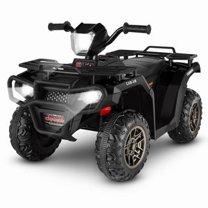 12V Electric Kids Ride-On ATV 4-Wheeler Quad Car Toy with Bluetooth, LED Lights, and MP3 Player Trend Times Variant 0