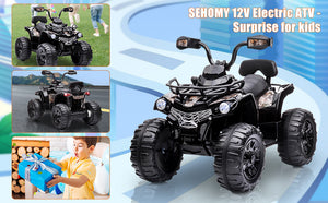 12V Electric Kids Ride-On Off-Road 4-Wheeler ATV Battery-Powered Toy Car Trend Times 10