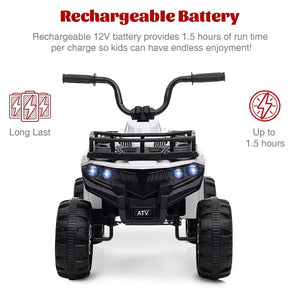 12V Kids Electric Ride-On ATV Car Toy with Bluetooth Features Trend Times 2