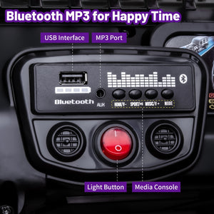 12V Kids Electric Ride-On Car with Battery Power, Remote Control, and Bluetooth Wheel Toy Trend Times 2