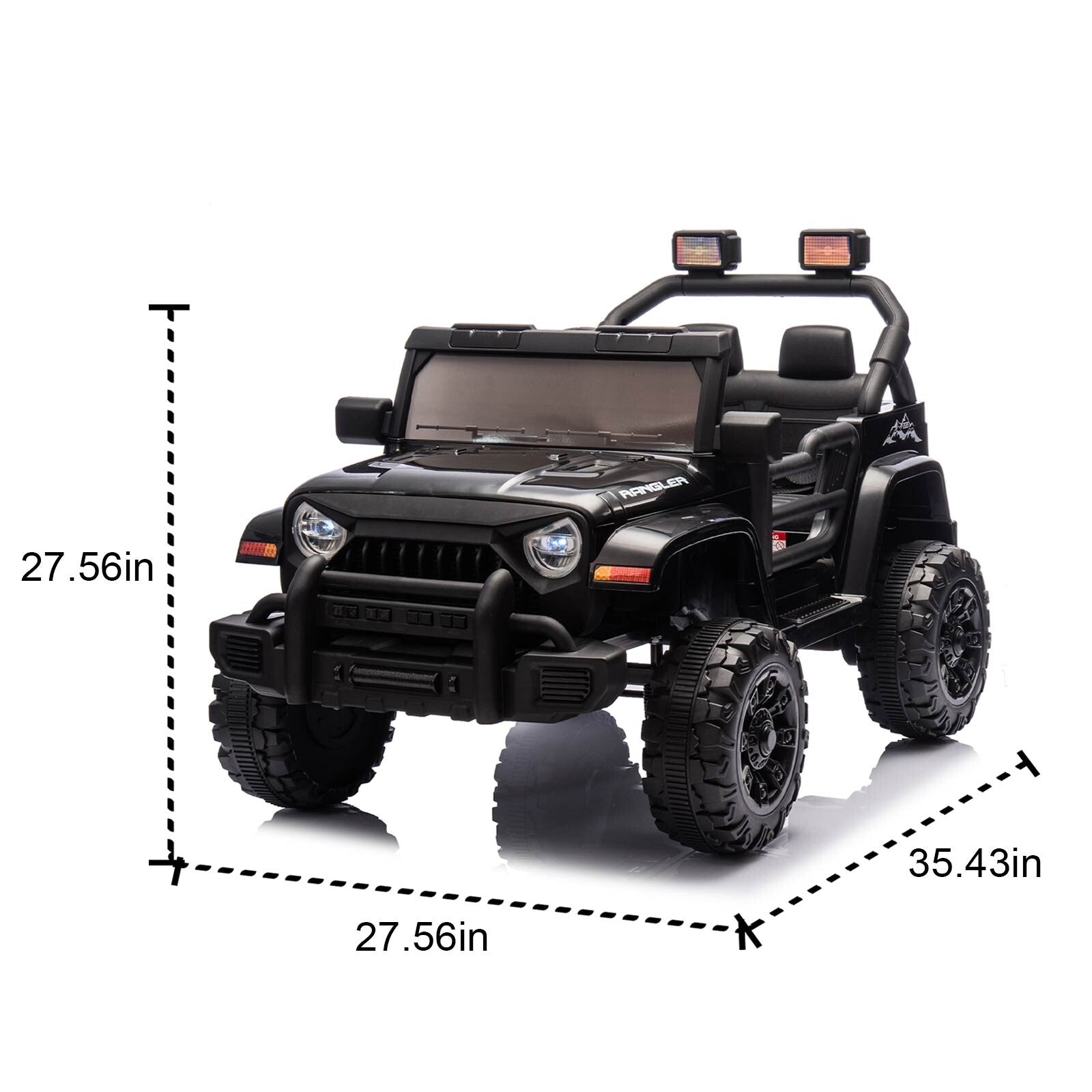 12V Electric Ride-On Car for Kids Ages 2-4 with Parental Remote Control and Slow Start Trend Times 1
