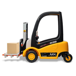 12V Kids Electric Ride-On Forklift Car with Liftable Fork and Remote Control Yellow Trend Times 15