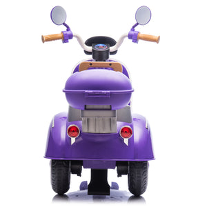 12V Kids Electric Ride-On Moped Motorcycle with Bluetooth and Power Display Trend Times 17