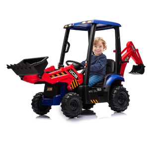 12V Kids Electric Ride-On Vehicle 4-in-1 Excavator and Bulldozer with Remote Control Trend Times Variant 0
