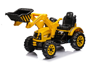 12V Battery-Powered Kids Ride-On Excavator Front Loader Construction Vehicle Trend Times 9