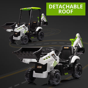 12V Kids Ride-On Excavator and Bulldozer with Remote Control Front Loader Digger Toy Trend Times 6