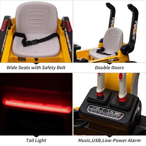 12V Kids Ride-On Excavator Truck with Remote Control and Electric Digging Arm Trend Times 2
