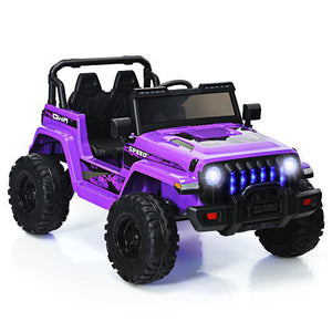 12V Kids Ride-On Jeep Car with 2.4G Remote Control in Purple Trend Times 2